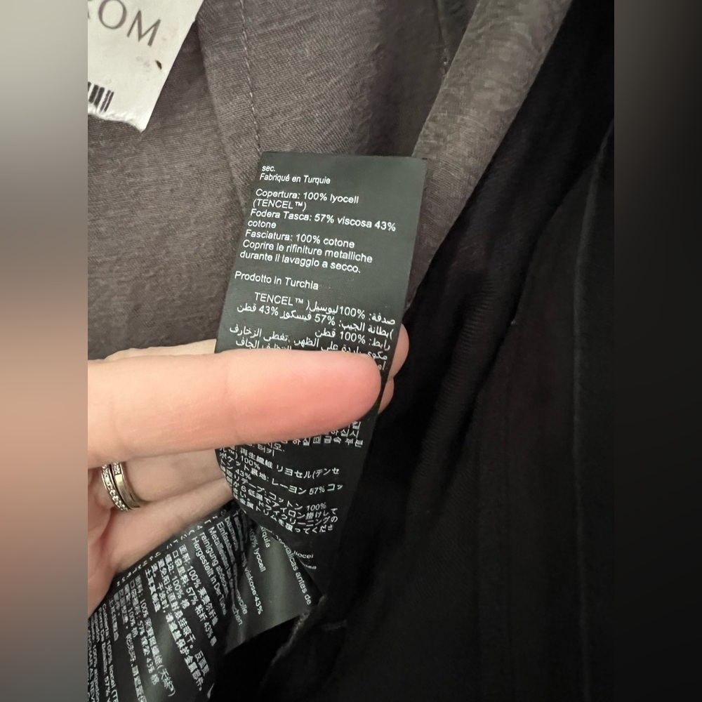 AllSaints The Elle Pants In Grey Size 6 New - Picture 12 of 12
